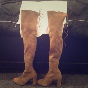 Stuart Weitzman, over-the-knee boots, camel, SZ 6
